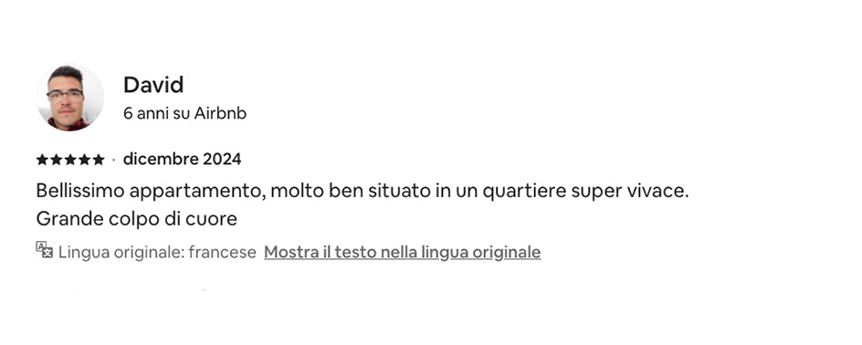 Recensione reale di un ospite in una struttura gestita da ReRent Group a Roma
