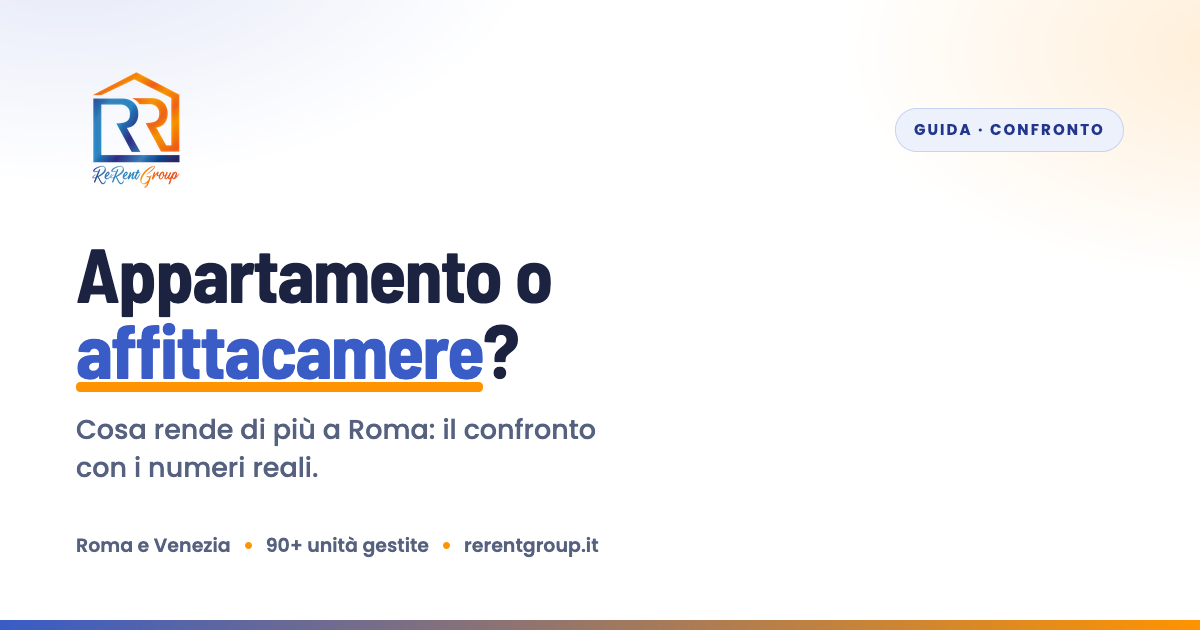 Appartamento o affittacamere a Roma: cosa rende di più — ReRent Group